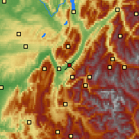 Nearby Forecast Locations - Grenonble Lvd - Carte