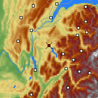 Nearby Forecast Locations - Annecy - Carte