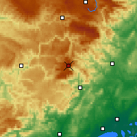 Nearby Forecast Locations - Mont Aigoual - Carte