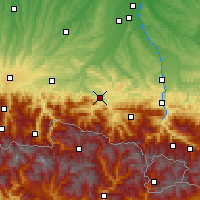 Nearby Forecast Locations - Saint-Girons - Carte