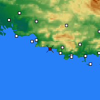 Nearby Forecast Locations - La Ciotat - Carte