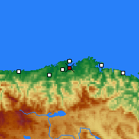 Nearby Forecast Locations - Santander / Parayas - Carte