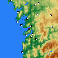 Nearby Forecast Locations - Marín - Carte
