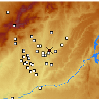 Nearby Forecast Locations - Torrejón de Ardoz - Carte