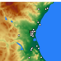Nearby Forecast Locations - Valence - Carte