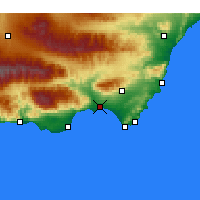 Nearby Forecast Locations - Almería - Carte