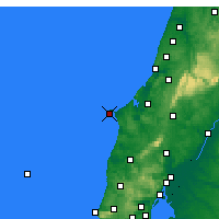 Nearby Forecast Locations - Cap Carvoeiro - Carte