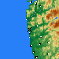 Nearby Forecast Locations - Viana do Castelo - Carte