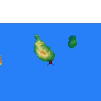 Nearby Forecast Locations - Praia - Carte