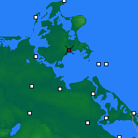 Nearby Forecast Locations - Rügen - Carte
