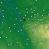 Nearby Forecast Locations - Mülheim - Carte