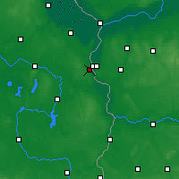 Nearby Forecast Locations - Francfort-sur-l'Oder - Carte