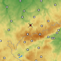 Nearby Forecast Locations - Aue - Carte