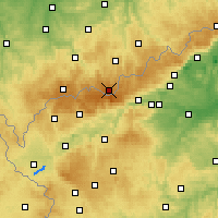 Nearby Forecast Locations - Fichtelberg - Carte