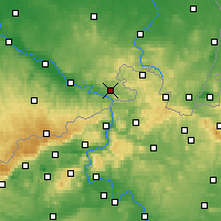 Nearby Forecast Locations - Kirnitzschtal - Carte