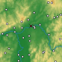 Nearby Forecast Locations - Francfort - Carte