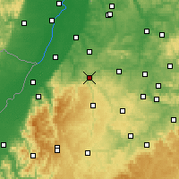 Nearby Forecast Locations - Pforzheim - Carte