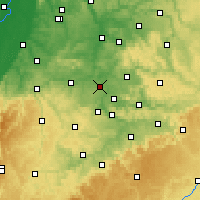 Nearby Forecast Locations - Ludwigsbourg - Carte