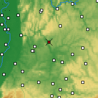 Nearby Forecast Locations - Mosbach - Carte