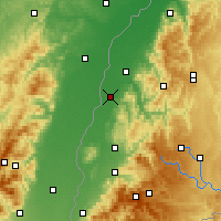 Nearby Forecast Locations - Lahr/Schwarzwald - Carte