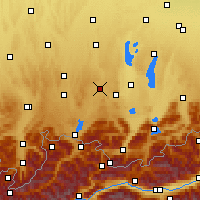 Nearby Forecast Locations - Schongau - Carte