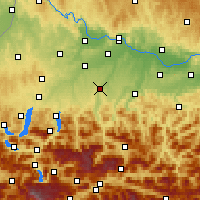 Nearby Forecast Locations - Kirchdorf - Carte