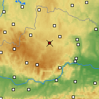 Nearby Forecast Locations - Zwettl - Carte