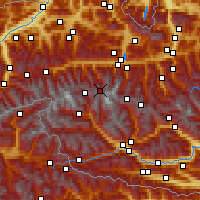 Nearby Forecast Locations - Rudolfshütte - Carte