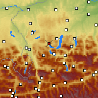 Nearby Forecast Locations - Mondsee - Carte
