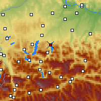 Nearby Forecast Locations - Gmunden - Carte