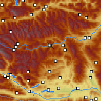 Nearby Forecast Locations - Stolzalpe - Carte