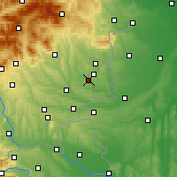 Nearby Forecast Locations - Güssing - Carte