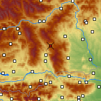 Nearby Forecast Locations - Preitenegg - Carte