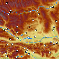 Nearby Forecast Locations - Weitensfeld - Carte