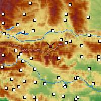 Nearby Forecast Locations - Eisenkappel-Vellach - Carte