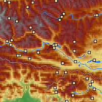 Nearby Forecast Locations - Spittal an der Drau - Carte
