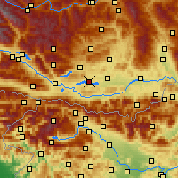 Nearby Forecast Locations - Pörtschach - Carte