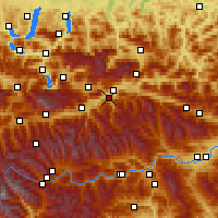 Nearby Forecast Locations - Irdning - Carte