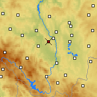 Nearby Forecast Locations - Temelín - Carte