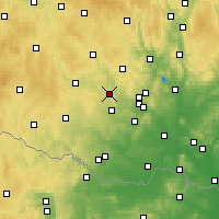 Nearby Forecast Locations - Náměšť nad Oslavou - Carte