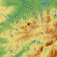 Nearby Forecast Locations - Lysá hora - Carte