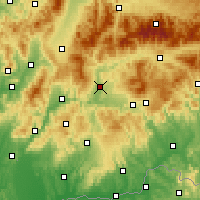 Nearby Forecast Locations - Sliač - Carte