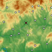 Nearby Forecast Locations - Lučenec - Carte