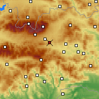Nearby Forecast Locations - Švábovce - Carte