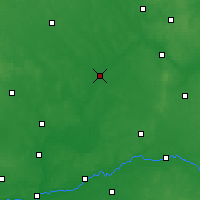 Nearby Forecast Locations - Ostrołęka - Carte