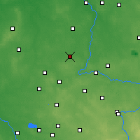 Nearby Forecast Locations - Wieluń - Carte