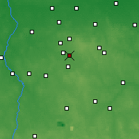 Nearby Forecast Locations - Łódź - Carte