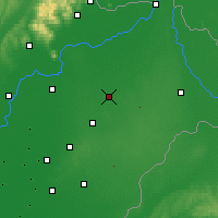 Nearby Forecast Locations - Nyíregyháza - Carte