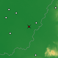 Nearby Forecast Locations - Békéscsaba - Carte