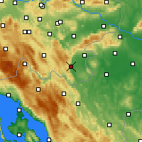 Nearby Forecast Locations - Črnomelj - Carte